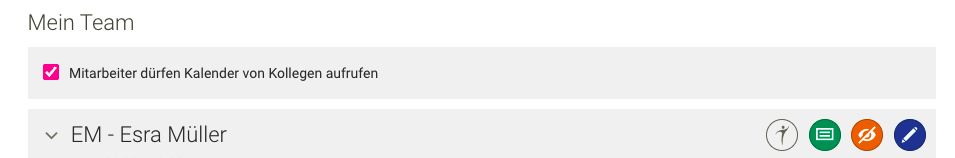 Screenshot Menü Erweiterungen PhysioTec Mitarbeiter aktivieren